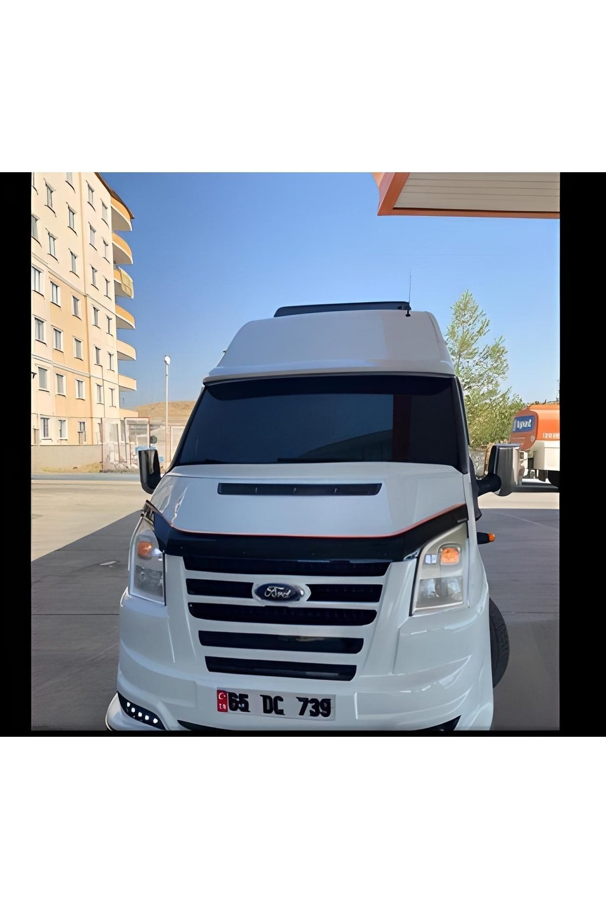 Ford Transit 2007-2014 (t16) Geniş Güneşlik Astarlı / Boyasız