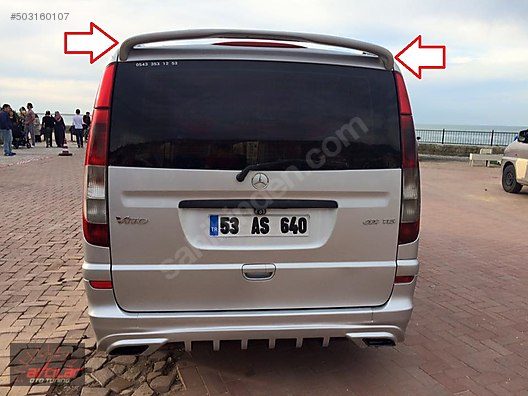 Mercedes-Benz Vito 2004-2015 Ayaklı Spoiler Fiberglass