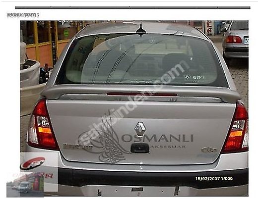 Renault Clio Spoyler Rüzgarlık Boyalı - Fiberglass
