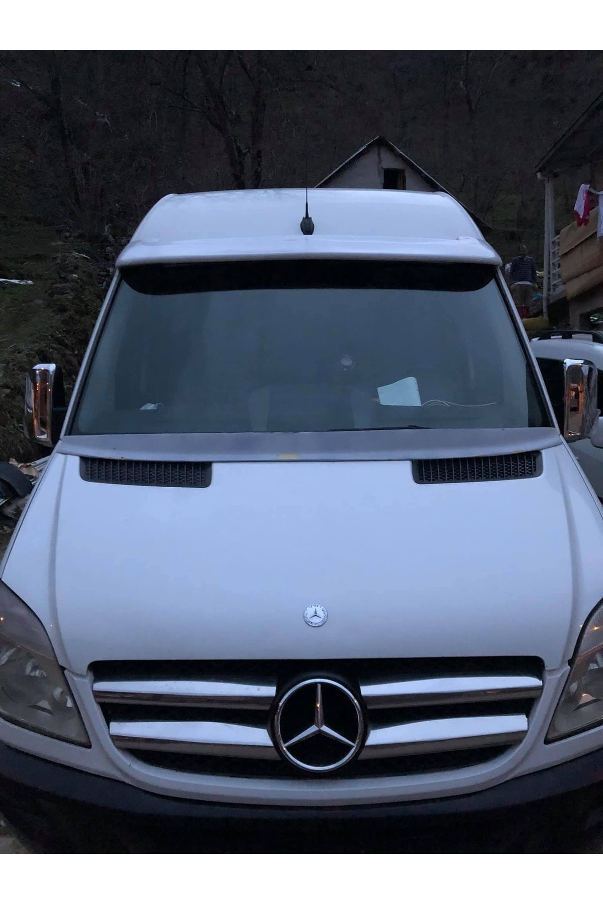 Mercedes Sprinter 2007 - 2018 Silgi Gizleyici Fiber Beyaz Boyalı - Fiberglass