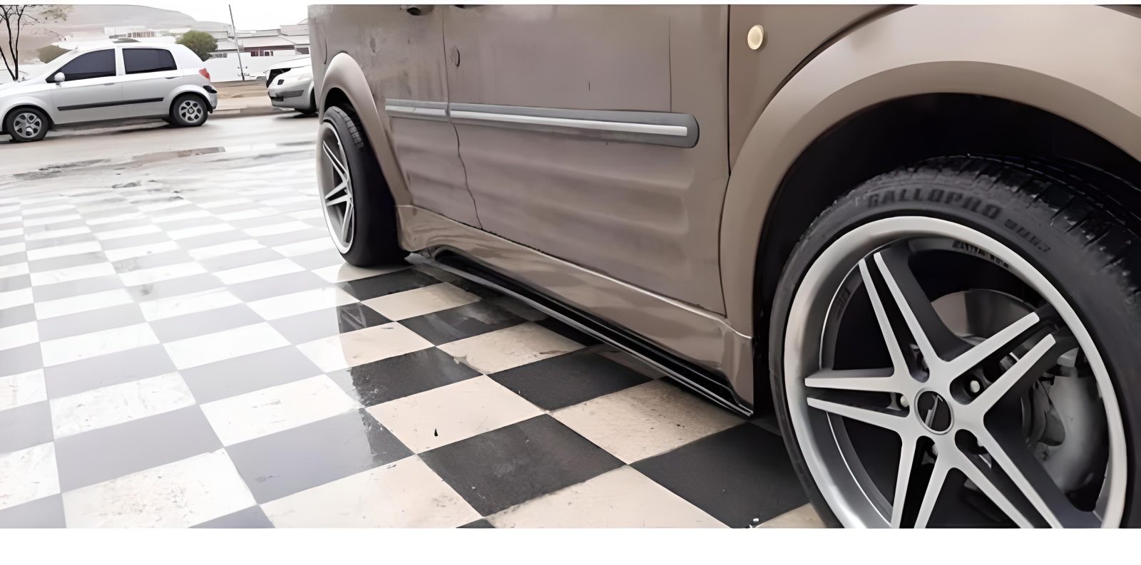Ford Connect 2002-2014 Plastşk Geniş Marşpiyel - Fiberglass
