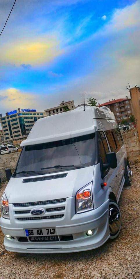 Ford Transit T-16 Güneşlik Fiber Çıkıntılı Modell - Fiberglass