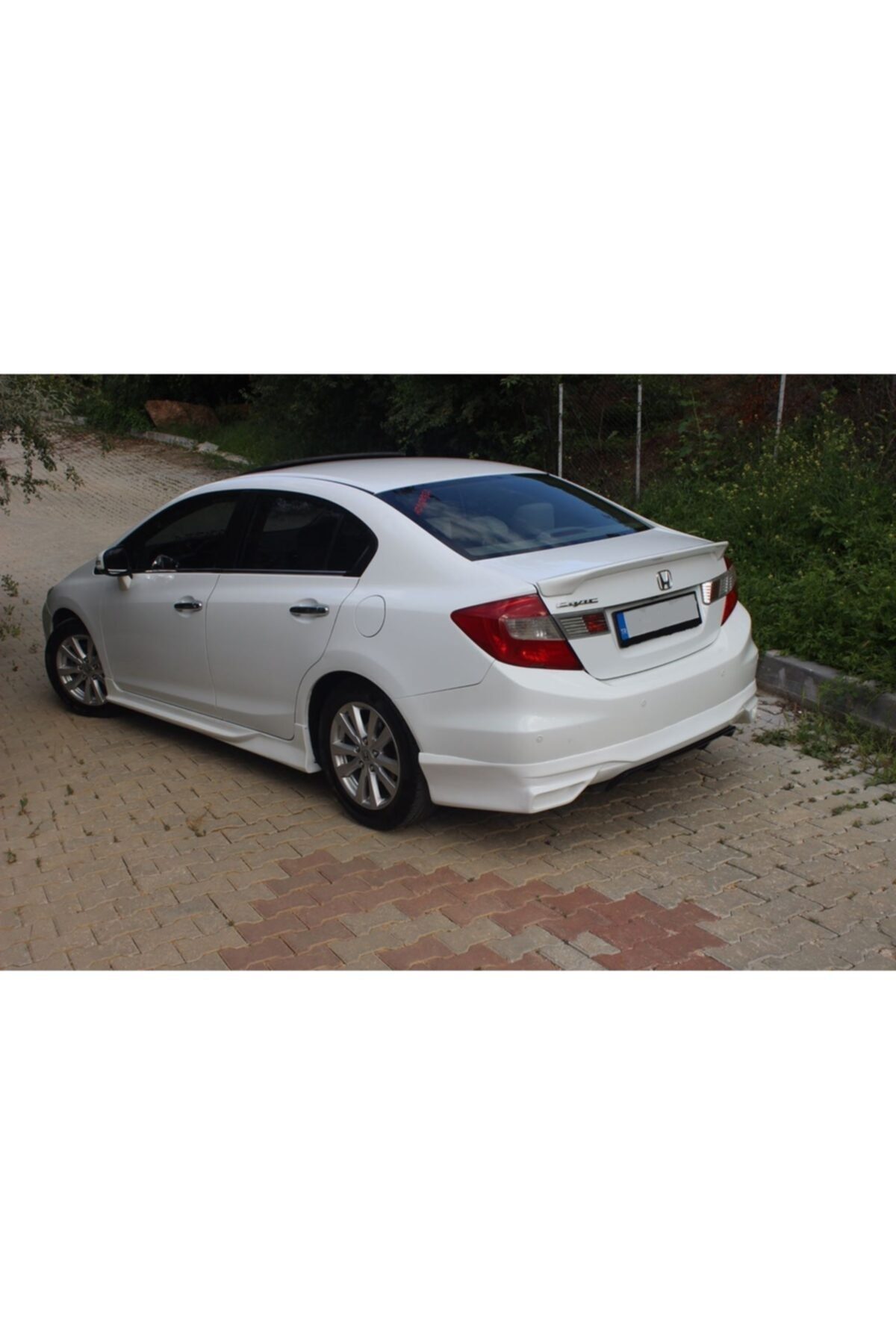 Honda Civic 2012 2016 Fiber Bagaj Anatomik Spoyler Bagaj Rüzgarlık Boyasız
