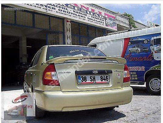 Hyundai Accent 2001 Spoyler Rüzgarlık Boyalı - Fiberglass