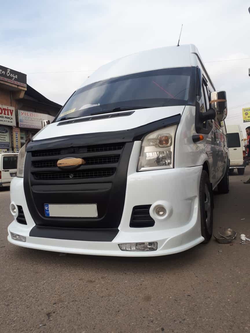 Ford Transit T-16 Ön Tampon Panjurlu Erasisli (çift Renk Görünüm)