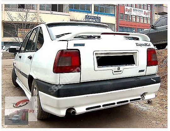 Fiat Tempra Cam Üstü Işıklı Spoyler / Rüzgarlık Boyalı