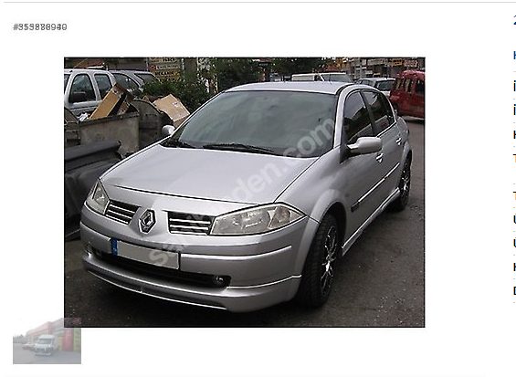 Renault Megane 2 Ön Karlık / Tampon Altı Ek Boyasız