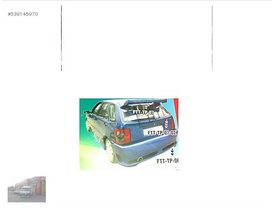 Fiat Tipo Arka Tampon Giydirme Boyasız - Fiberglass