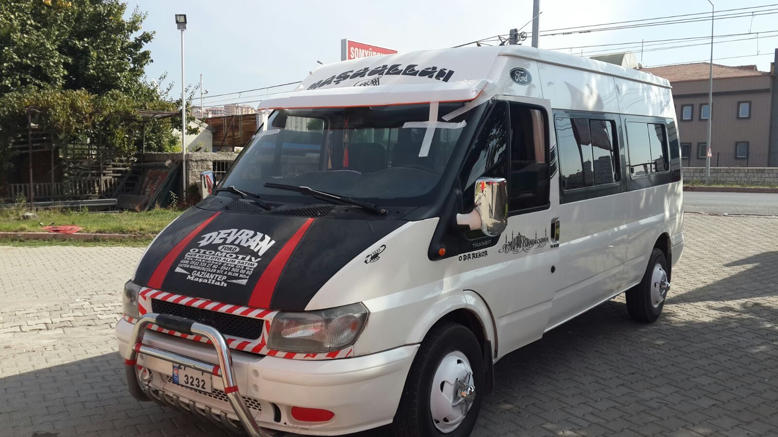 Ford Transit Orta Kasa Güneşlik Fiber Pikap İle Uyumlu - Fiberglass