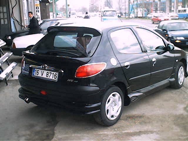 Peugeot 206 Cam Üstü Spoiler Fiberglass (bagaja Takılı Olan Mevcut Değil)