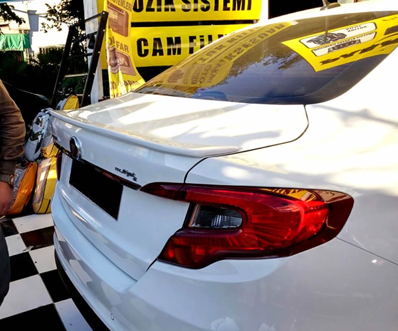 Fiat Egea 2014 Spoiler Sedan Fiberglass - Kopya
