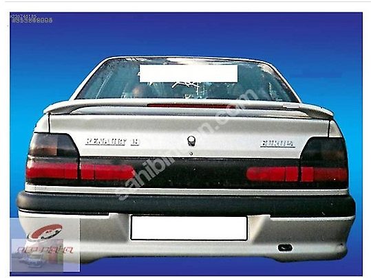 Renault 19 Europa Sedan Işıklı Bagaj Spoyler / Rüzgarlık Boyal - Fiberglass
