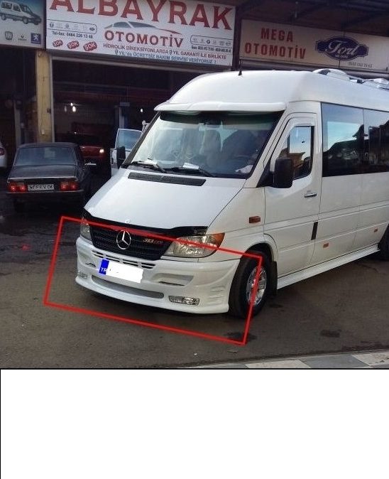 Mercedes-Benz Sprinter 313 Ön Tampon Erasisli Model - Fiberglass