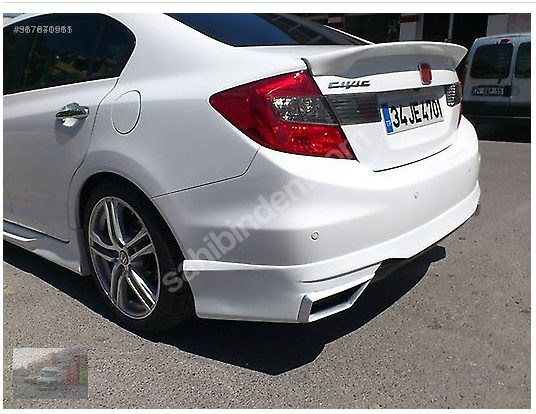 Honda Civic 2012 Sonrası Bagaj Çıtası Anatomik Spoyler Boyalı