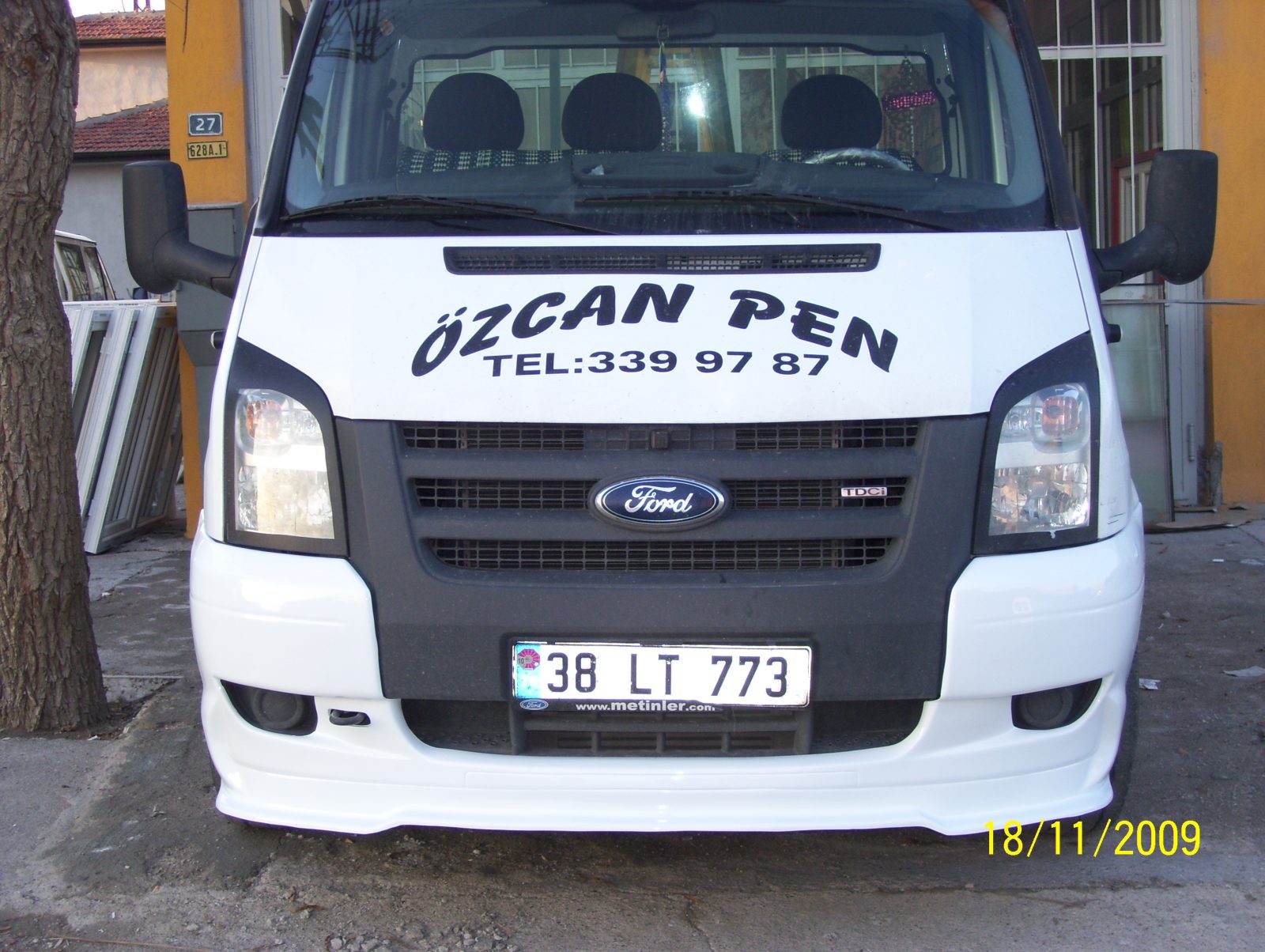 Ford Transit T-16 Ön Tampon Yarım Sis Yok - Fiberglass