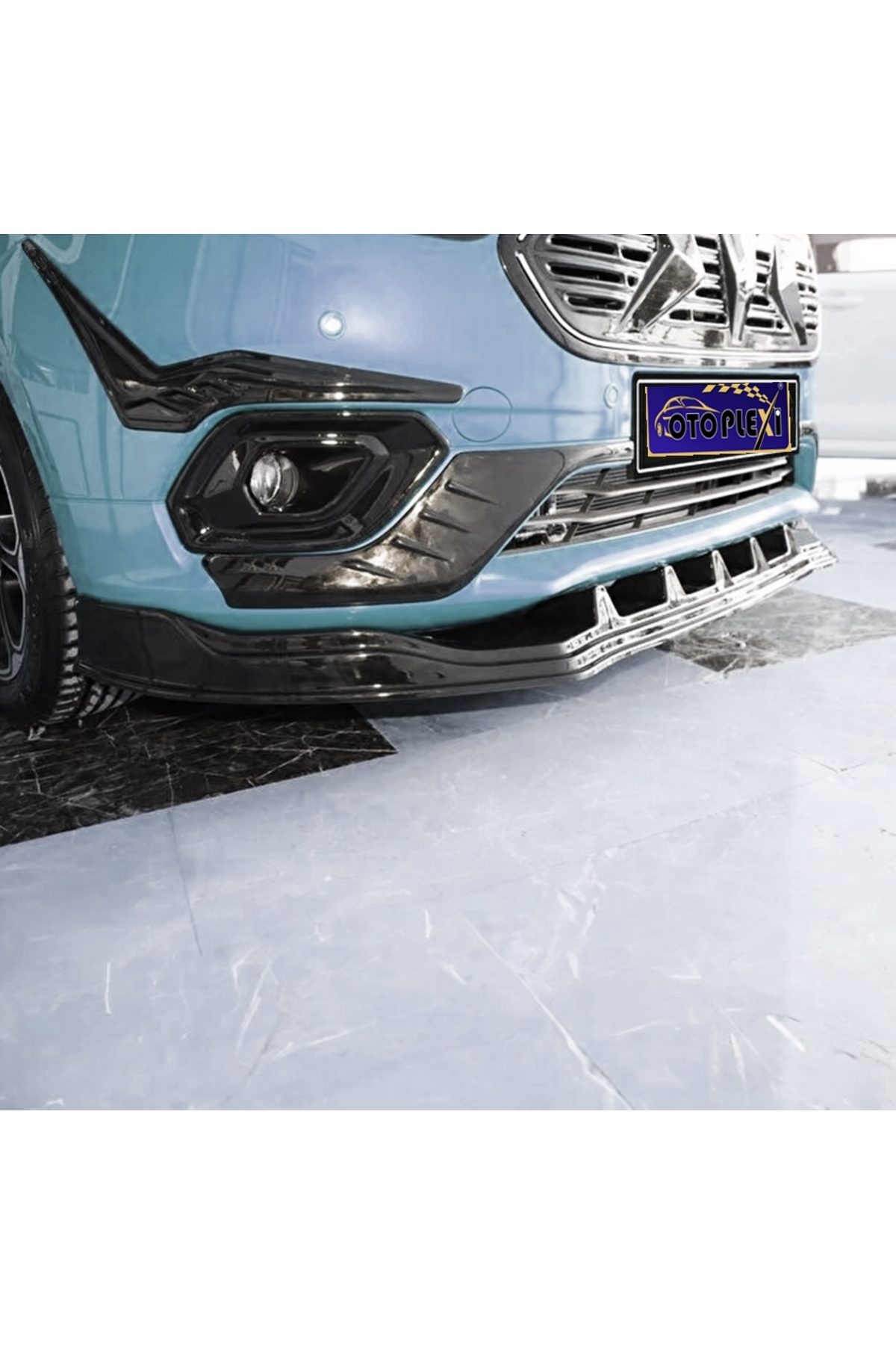 Ford Courier Ön Ek Ön Lip Ön Tampon Lip Siyah Plastik 2018-2023