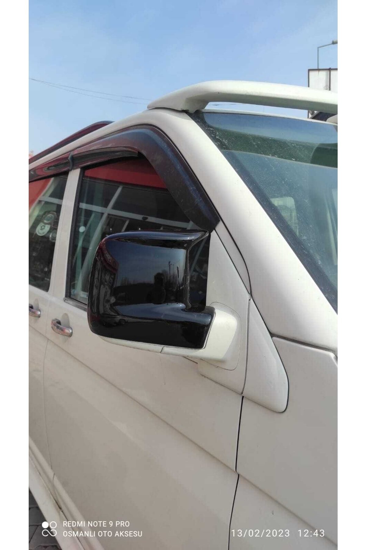 Volkswagen Transporter 2003-2010 (t5) Yarasa Ayna Kapağı Abs Plastik Beyaz / Siyah Uyumlu