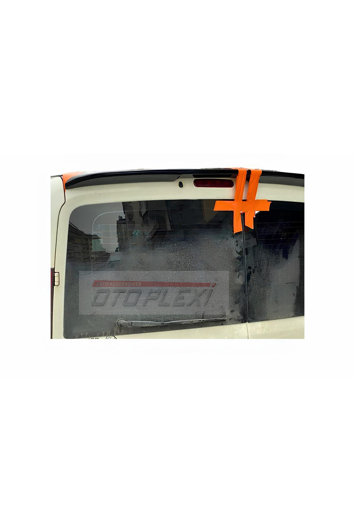 Fiat Doblo 3,4 2010-2022 Çift Kapı Spoiler Parlak Siyah Boyalı