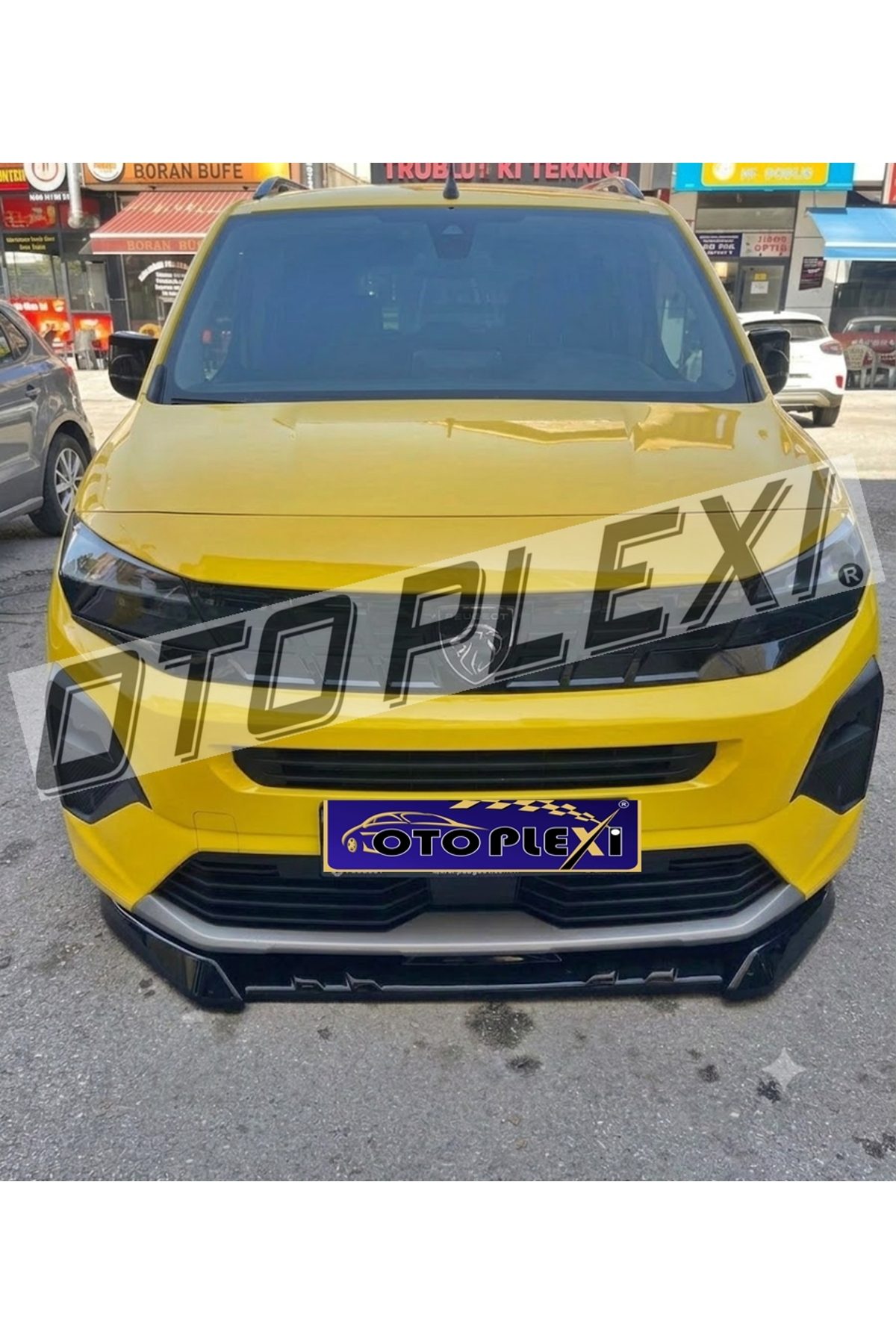 Opel Combo Ön Ek Ön Tampon Eki Ön Karlık Ön Lip Parlak Siyah Abs Plastik 2019+
