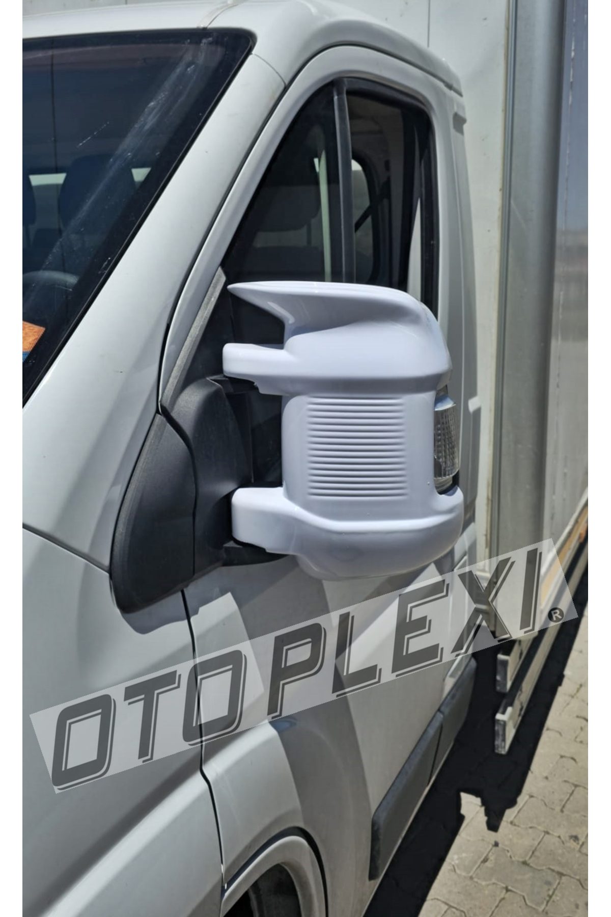 Fiat Ducato Ayna Kapağı Takımı Abs Plastik Beyaz Yarasa Ayna 2024ve sonrası uyumlu