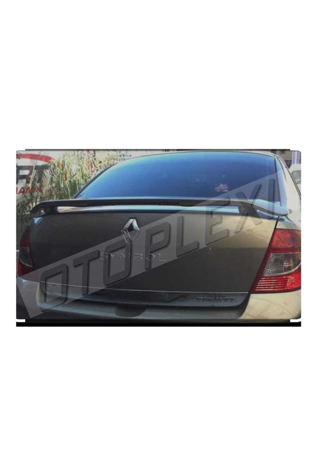 Renault Clio 3 Sedan Uyumlu Bagaj Üstü Işıklı Spoiler Boyasız Astarlı