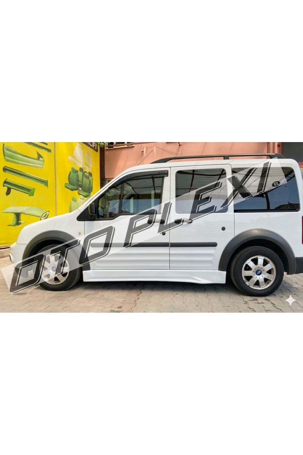 Ford Connect Yan Marşpiyel Takım Yan Marşpiyel Set Plastik İnci Beyaz Boyalı 2002-2009