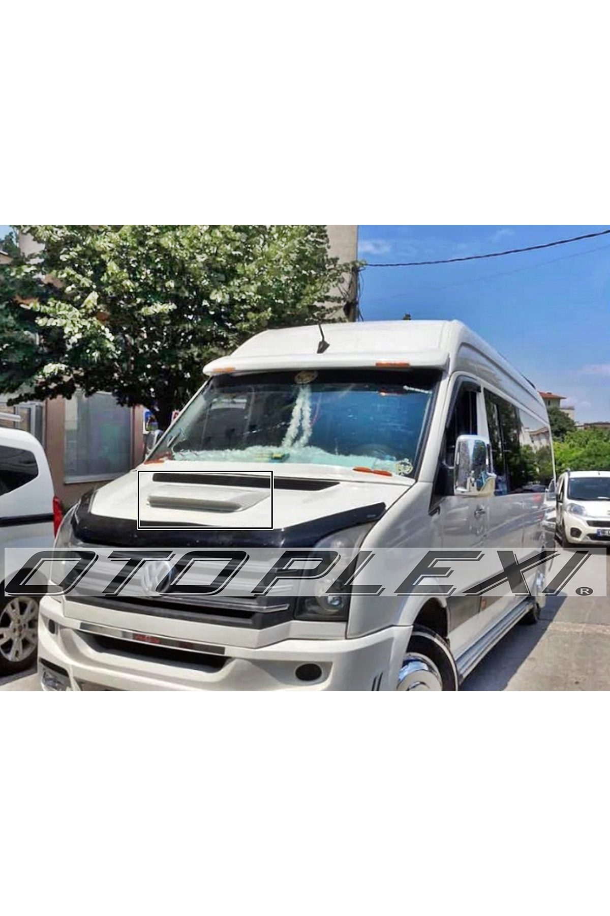 Vw Crafter Kaput Havalandırma Beyaz Plastik Şeker Beyaz Boyalı 2012 sonrası - Plastik