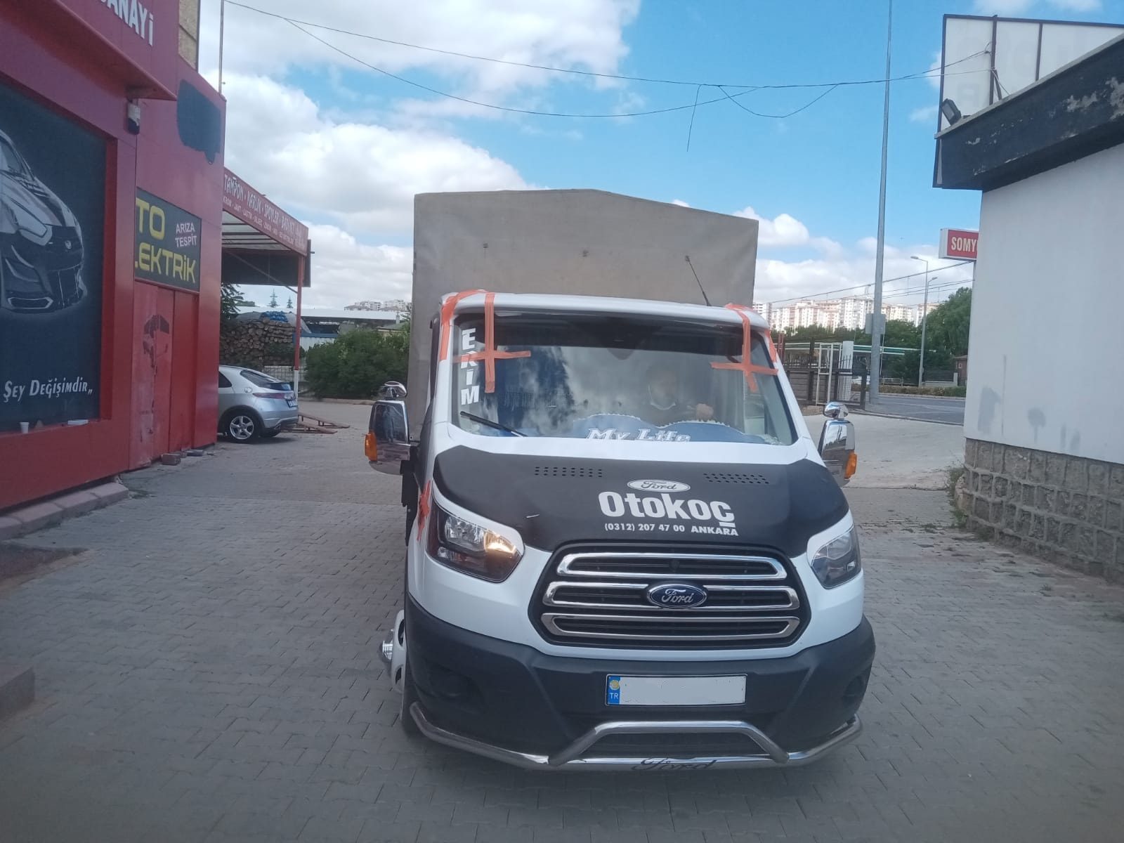 Ford Transit T-18 Silgeç Gizleyici Plastik + Fiber Pikap Güneşlik