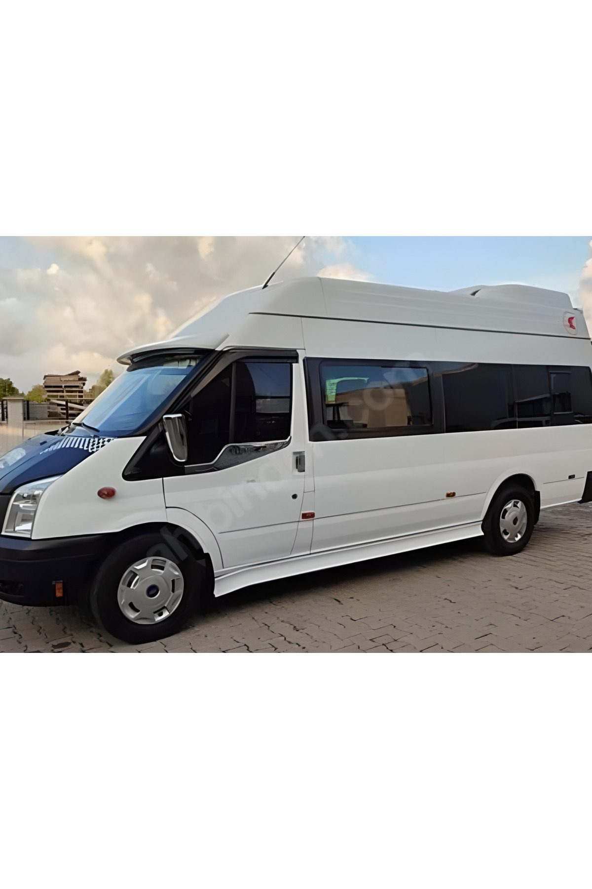 Ford Transit Jumbo 2006-2012 Uzun Şase Marşpiyel Takımı Buz Beyazı Boyalı