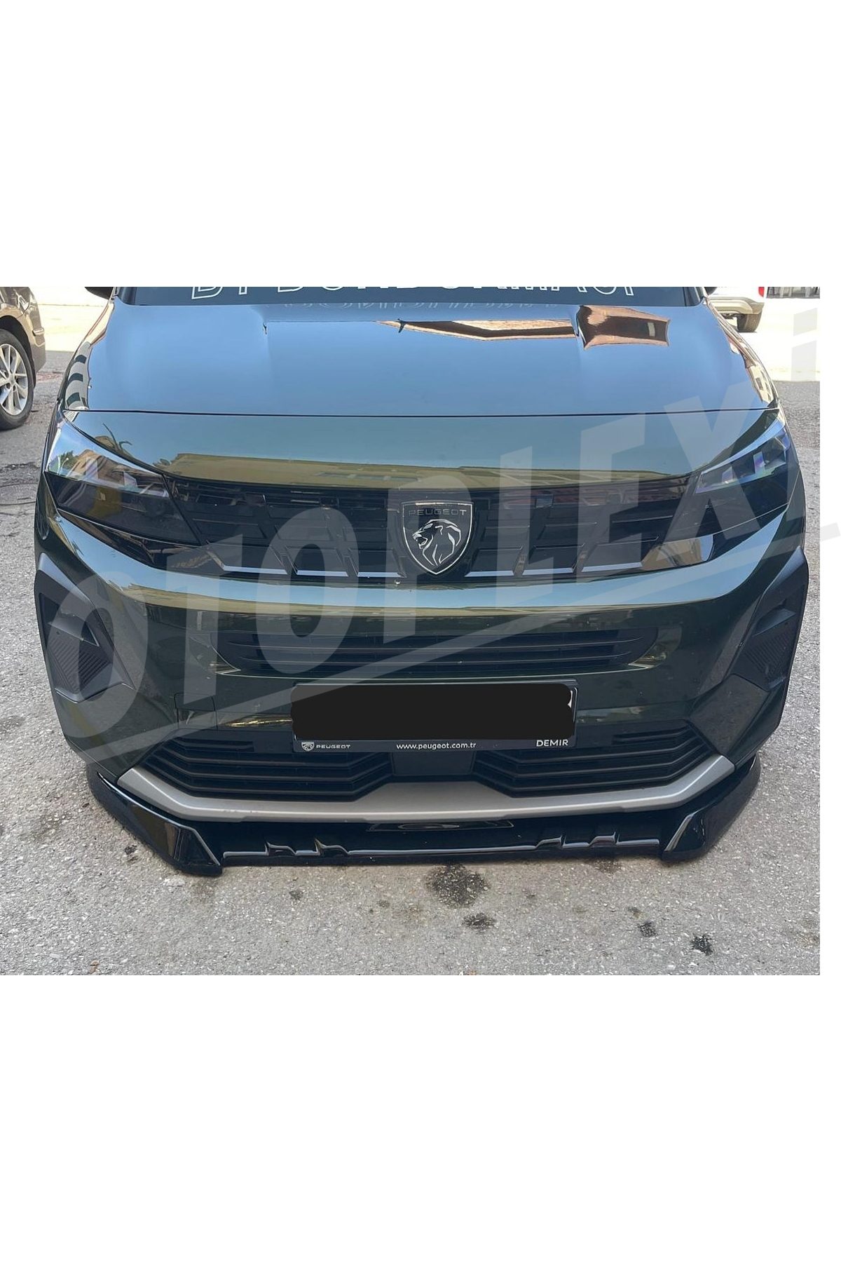 Fiat Doblo Ön Ek Tampon Eki Ön Lip Parlak Siyah ABS Plastik 2022+
