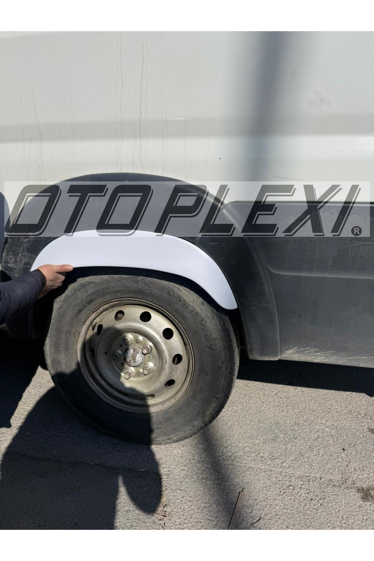 Fiat Ducato Arka Teker Kaplama Dodik Çamurluk Kapak Plastik Beyaz Boyalı