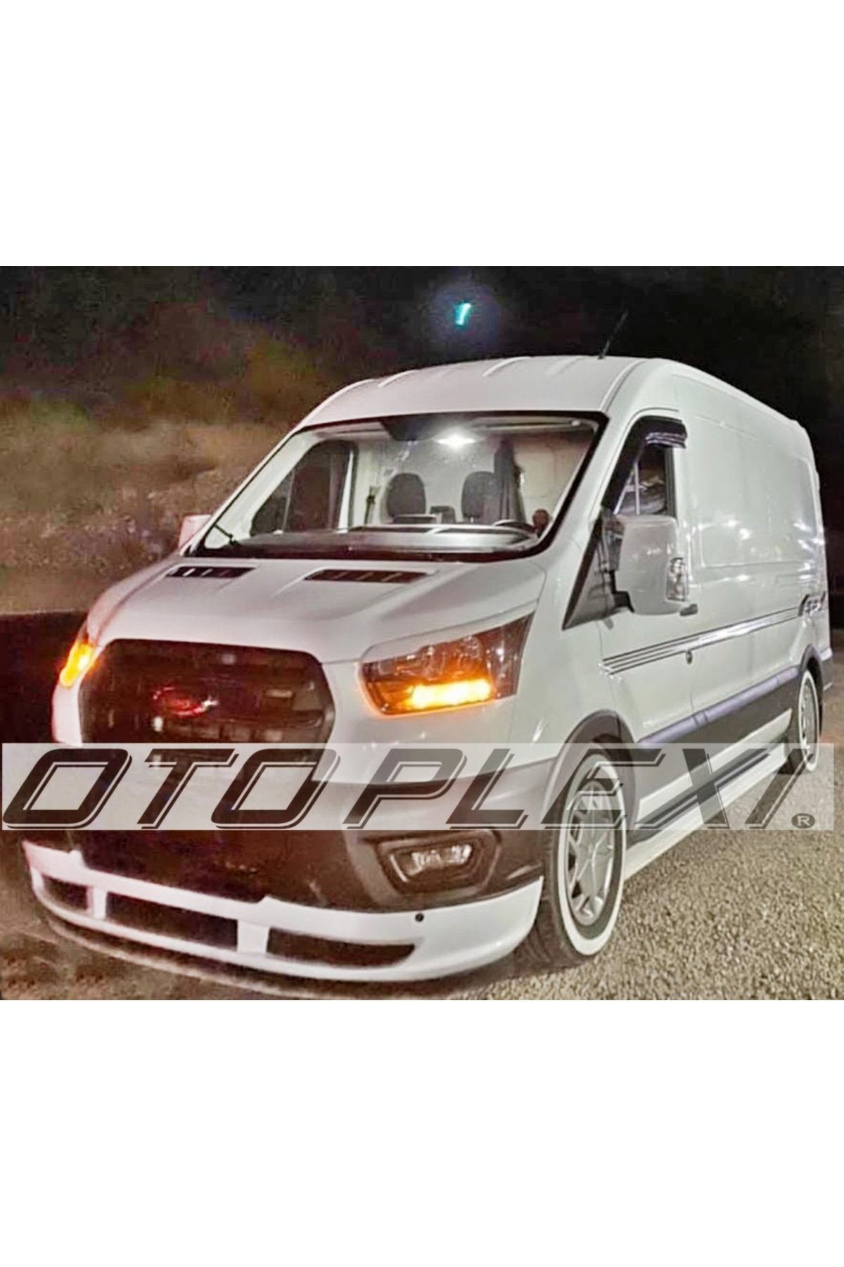 Ford Transit Ön Karlık Telli Tampon Altı Yarım Karlık 2019+ Ön Ek Ön Karlık Boyasız - Plastik