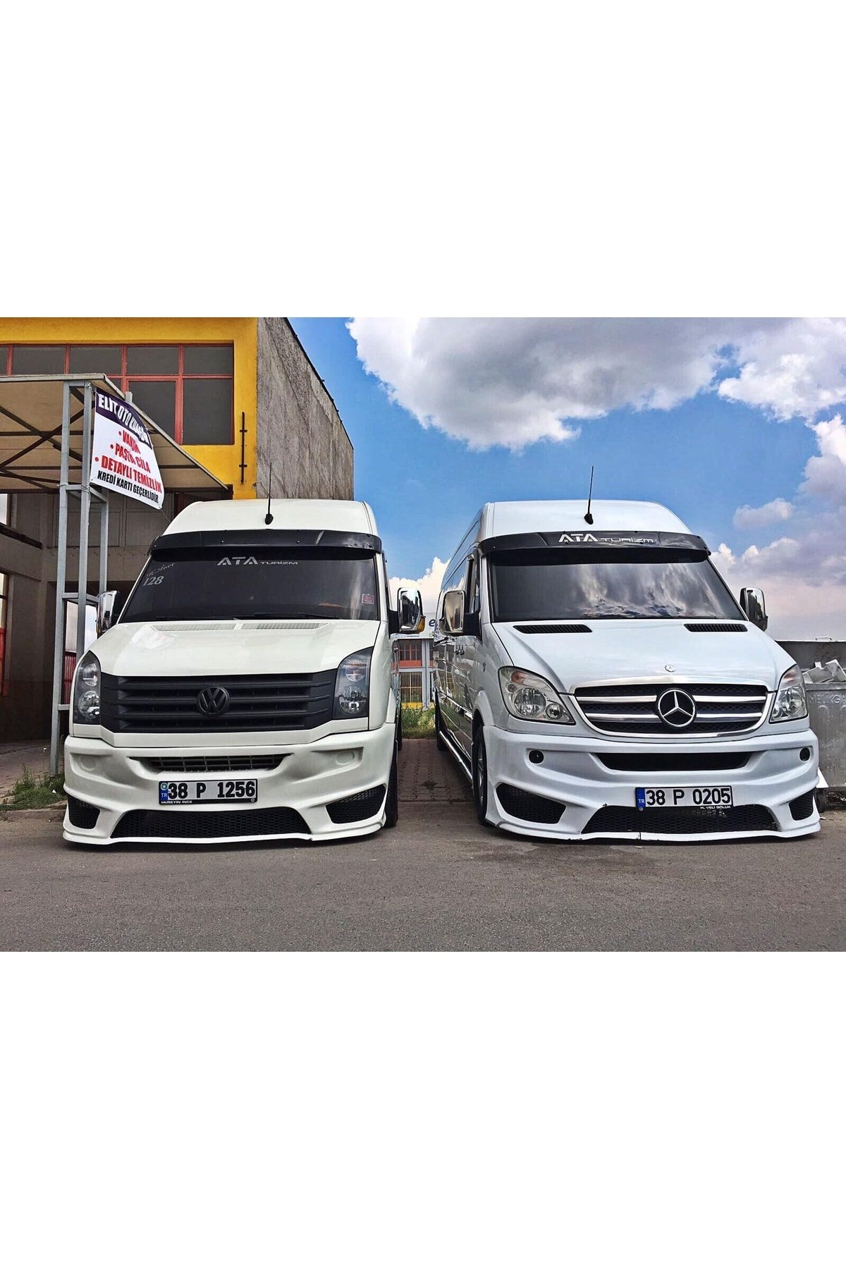 Mercedes Sprinter 315 (2007-2014) Uyumlu  Amg Tampon Beyaz Boyalı - Plastik