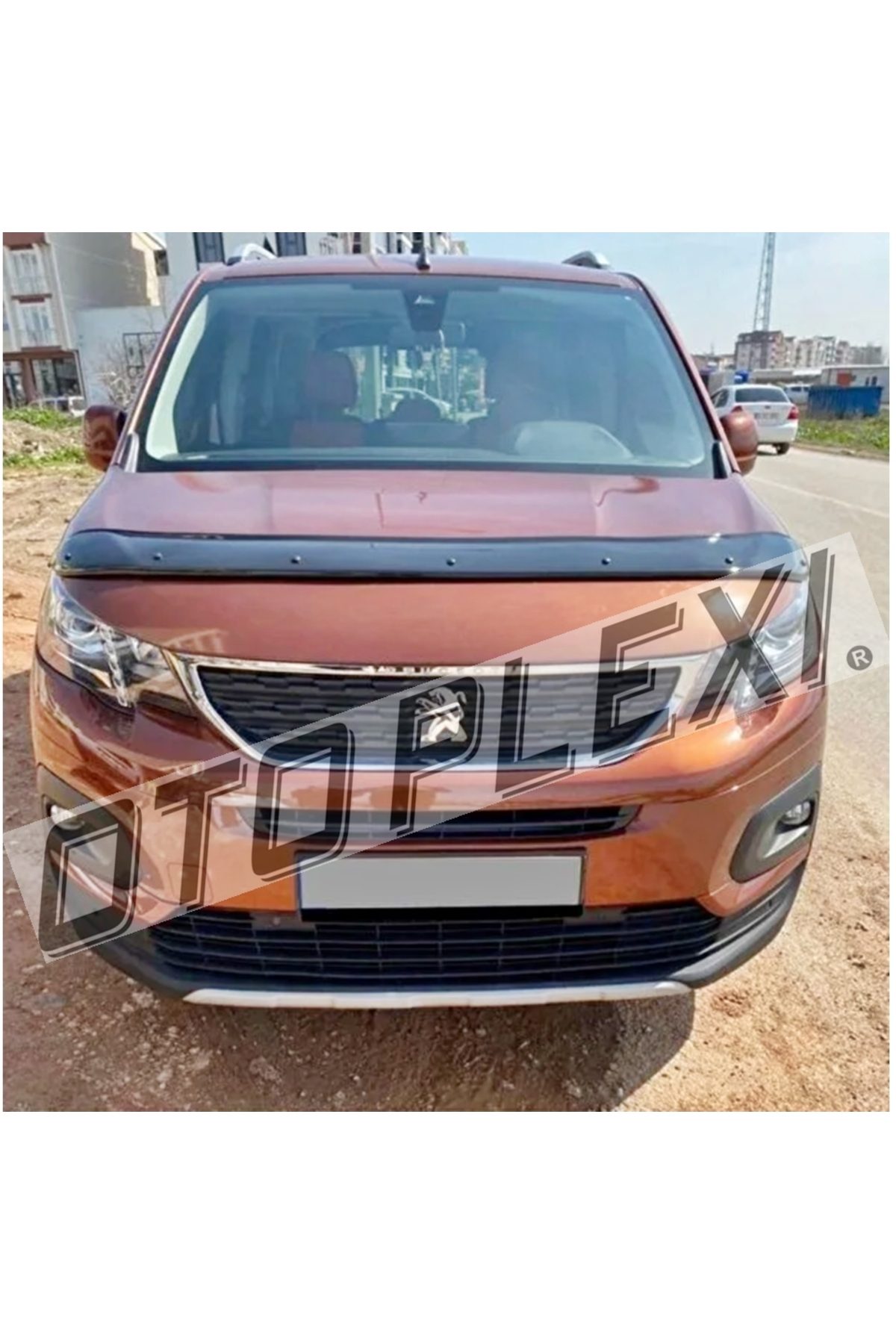 Peugeot Rifter Ön Kaput Korucu Kaput Rüzgarlığı Kaput Plexi Plastik 4mm 2019+